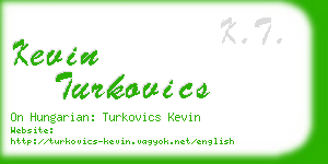 kevin turkovics business card